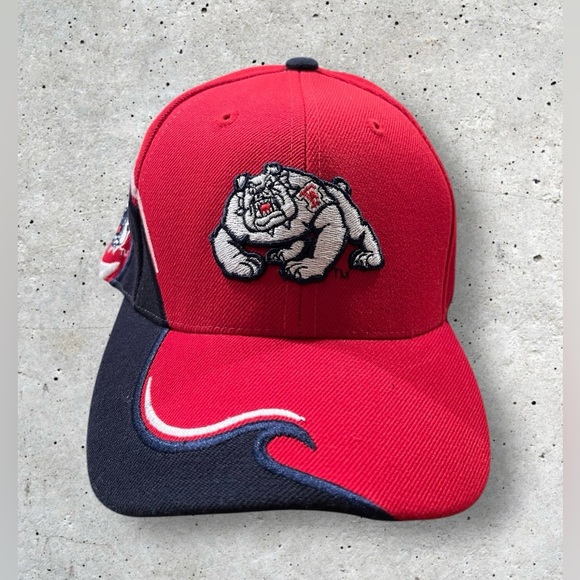 NWT Colosseum NCAA Fresno State Bulldogs Wool Blend Embroidered Ball Cap - Picture 1 of 12